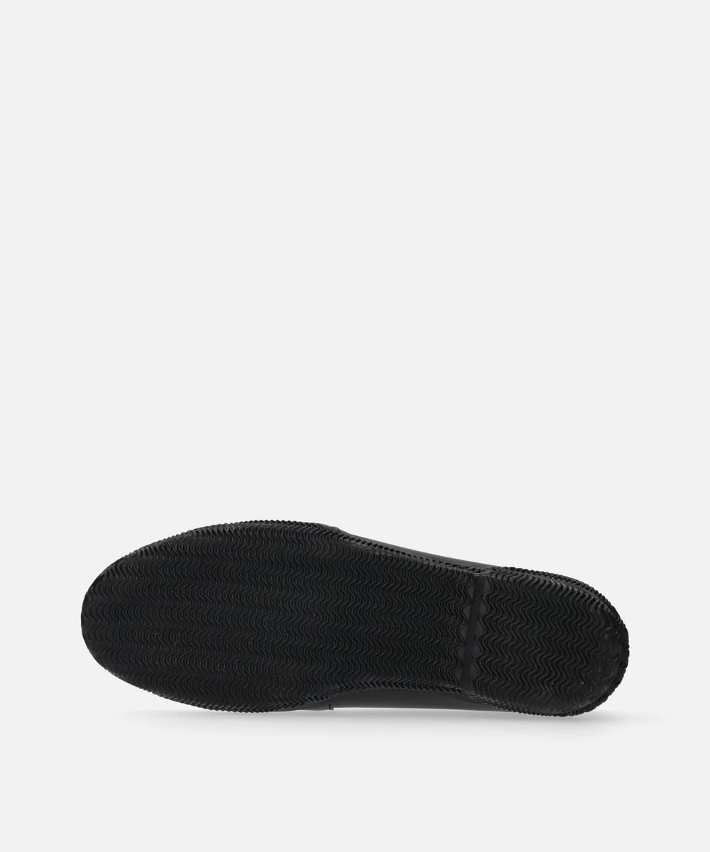 Spingle SP-6158 Black (Super Water Repellent Leather Slip-Ons)