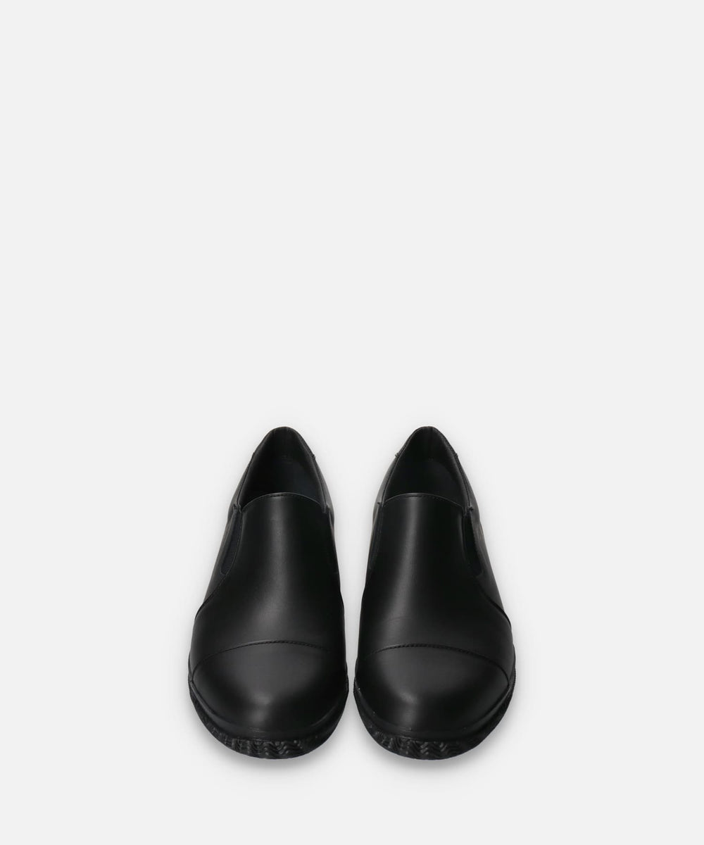Spingle SP-6158 Black (Super Water Repellent Leather Slip-Ons)