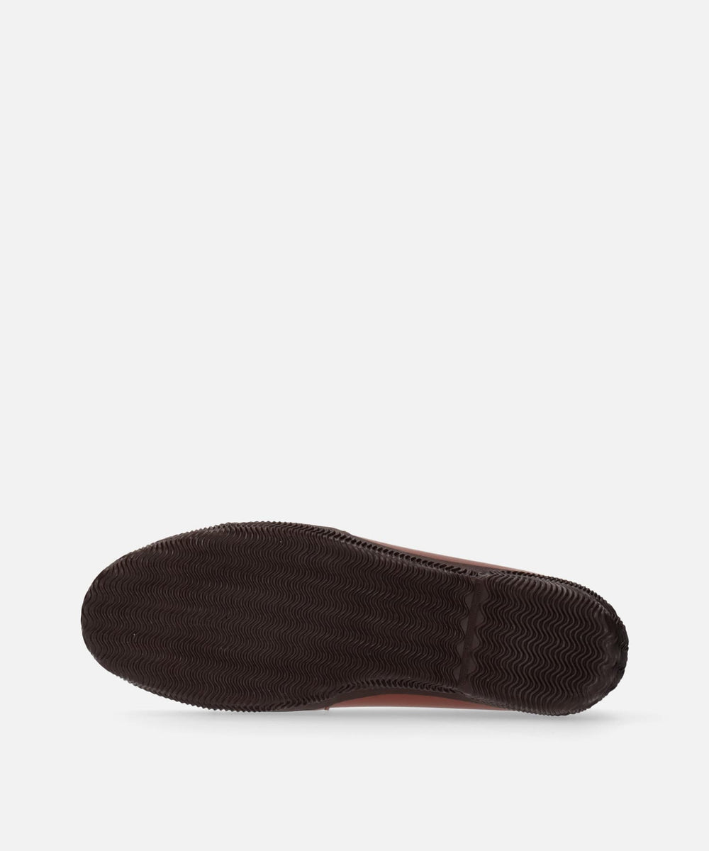 Spingle SP-6158 Red Brown (Super Water Repellent Leather Slip-Ons)